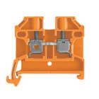 WEIDMULLER - Morsettiera passante arancione 2.5 mm² 24 A 800 V, 2 collegamenti, 1 piano, SAK 2.5/35 OR, V-2 PA 66 100 °C.