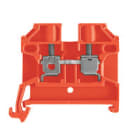 WEIDMULLER - Morsettiera passante a vite, rosso, 2.5 mm², 24 A, 800 V, 2 collegamenti, 1 piano, materiale PA 66, resistente fino a 100 °C, codice SAK 2.5/35 RT.