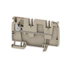 WEIDMULLER - Morsettiera passante PUSH IN Beige scuro 4 mm² 32 A 250 V Numero di collegamenti: 1 Numero di piani: 1 TS 35 V-0 Wemid 130 °C AAP21 4 LI OR.