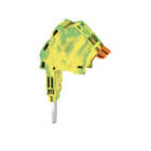 WEIDMULLER - Morsetto collegamento supplementare 6 mm², 2 collegamenti AAC 35 2X6 GN-YL.