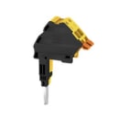 WEIDMULLER - Morsetto collegamento supplementare 6 mm², 2 collegamenti, AAC 35 2X6 BK-YL.