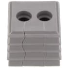 WEIDMULLER - Passacavo fessurato per cavi da 6.5 mm a 7 mm, resistente da -40 °C a 90 °C, realizzato in TPE di colore grigio chiaro, modello CABTITE SE 2/6.5 SML GY. 2584880000