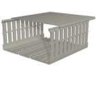 WEIDMULLER - Canalina portacavi verticale 100x200 fessurata, intaglio 8.00 mm, distanza 12.00 mm - CD-BO 100X200 8/12 GY.