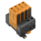WEIDMULLER - Scaricatore di sovratensioni con protezione, contatto remoto, Tipo I + II, VPU AC 4 R 300/12.5.