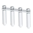 WEIDMULLER - Morsetto collegamento trasversale nero/grigio, 41A, 4 poli, passo 9.00mm, larghezza 32mm, SQV 3/4.