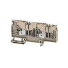 WEIDMULLER - Morsetto d'alimentazione PUSH IN beige 6 mm² 41 A 250 V Numero di collegamenti: 2 Numero di piani: 1 TS 35 V-0 Wemid AAP13 6 LO-LO OR