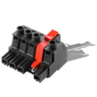 WEIDMULLER - Connettori per circuito stampato, 1000V, 78.3A, Passo 10.16mm, 16mm², 4 poli, Collegamento a vite, Box BUZ 10.16IT/04/180MSF2SH180 AG BK BX.