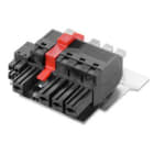 WEIDMULLER - Connettore ibrido 7.62 mm, 4 poli, PUSH IN con attuatore BVFL 7.62HP/4/180MSF4 BCF/4 SNBKBX SP90.
