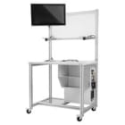 WEIDMULLER - Carrello da officina, posizione verticale 1800 mm, larghezza 1100 mm, WPC WAGON