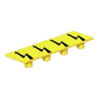 WEIDMULLER - Siglatura morsetti giallo, caratteri stampati: Flash, larghezza 12 mm, posizione verticale 14 mm - AAM 16 YE FLASH. 2635590000