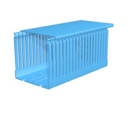 WEIDMULLER - Canalina portacavi verticale 100x100 fessurata, intaglio 4.00 mm, distanza 6.00 mm, CD-BO 100X100 4/6 BL.