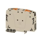 WEIDMULLER - Morsettiera passante PUSH IN Beige scuro 50 mm² 150 A 1000 V Numero di collegamenti: 2 Numero di piani: 1 TS 35 V-0 Wemid 130 °C A2C 50/70.