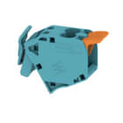 WEIDMULLER - Morsetto collegamento supplementare 10 mm², AAC 50-185 2X10 BL, 2 collegamenti.