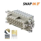 WEIDMULLER - Inserto di contatto femmina HDC HE 16 FQT, 500V, 16A, 16 poli, SNAP IN, dimensioni 6.