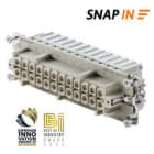 WEIDMULLER - Inserto di contatto femmina HDC HE 24 FQT, 500V, 16A, 24 poli, SNAP IN, dimensioni 12,8. 2666990000