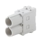WEIDMULLER - Inserto modulo per connettori industriali, 70 A, Numero di poli: 2, Collegamento a crimpare, Slot a innesto necessari: 1 HDC MHP 70 MC.