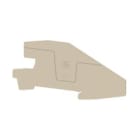 WEIDMULLER - Piastra terminale 102.9 mm x 2 mm beige scuro, AEP ITB 2.5 BB