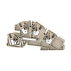 WEIDMULLER - Morsetto da installazione multi piano PUSH IN Beige scuro 4 mm² 30 A 400 V Numero di collegamenti 4 Numero di piani 2 TS 35 V-0 Wemid AITB 4 BB L-L.