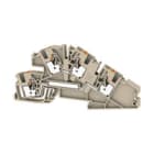 WEIDMULLER - Morsetto da installazione multi piano PUSH IN Beige scuro 4 mm² 30 A 400 V Numero di collegamenti 4 Numero di piani 2 TS 35 V-0 Wemid AITB 4 BB L-L.