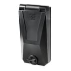 WEIDMULLER - Custodia portacomponenti con telaio singolo e coperchio in metallo, bloccaggio a manopola di comando. Resistente agli agenti atmosferici e all'acqua, colore nero simile a RAL 9005. IP65. Codice prodotto: IE-FC-SFM-KNOB-4X.