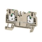 WEIDMULLER - Morsettiera passante, SNAP IN, Beige scuro, 2.5 mm², 24 A, 800 V, Numero di collegamenti: 2