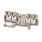 WEIDMULLER - Morsettiera passante SNAP IN Beige scuro 2.5 mm² 24 A 800 V Numero di collegamenti: 4 Numero di piani: 1 TS 35 V-0 Wemid 130 °C AS4C 2.5