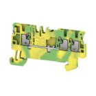 WEIDMULLER - Morsetto PE PUSH IN Verde/giallo 1.5 mm² Numero di piani: 1 TS 35 V-0 Wemid A3C 1.5 PE DL