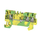 WEIDMULLER - Morsetto PE PUSH IN Verde/giallo 1.5 mm² Numero di piani: 1 TS 35 V-0 Wemid A3C 1.5 PE DL