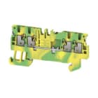 WEIDMULLER - Morsetto PE PUSH IN Verde/giallo 1.5 mm² Numero di piani: 1 TS 35 V-0 Wemid A4C 1.5 PE DL