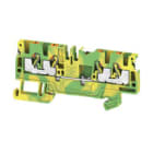 WEIDMULLER - Morsetto PE PUSH IN Verde/giallo 2.5 mm² Numero di piani: 1 TS 35 V-0 Wemid A4C 2.5 PE DL