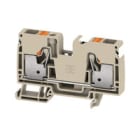 WEIDMULLER - Morsettiera passante PUSH IN Beige scuro 10 mm² 1000 V Numero di piani 1 TS 35 V-0 130 °C A2C 10 DL.