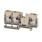 WEIDMULLER - Morsettiera passante PUSH IN Beige scuro 10 mm² 1000 V Numero di piani: 1 TS 35 V-0 130 °C A3C 10 DL.