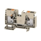 WEIDMULLER - Morsettiera passante PUSH IN Beige scuro 16 mm² 1000 V Numero di piani: 1 TS 35 V-0 130 °C A2C 16 DL. 2675000000
