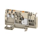 WEIDMULLER - Morsetto ripartitore di potenziale PUSH IN Beige scuro 10 mm² 57 A 800 V Numero di collegamenti: 1 Numero di piani: 1 TS 35 V-0 Wemid AAP12 10/4X2.5 LO-LI DL OR.