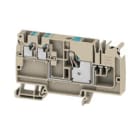 WEIDMULLER - Morsetto ripartitore di potenziale PUSH IN Beige scuro 10 mm² 57 A 800 V Numero di collegamenti: 1 Numero di piani: 1 TS 35 V-0 Wemid AAP12 10/4X2.5 LO-LI DL BL.
