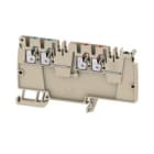 WEIDMULLER - Morsetto ripartitore di potenziale PUSH IN Beige scuro 500 V Numero di piani 1 TS 35 V-0 Wemid AAP14 2.5 LI-LI DL.
