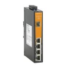 WEIDMULLER - Switch rete unmanaged Gigabit Ethernet con 4 porte RJ45 e 1 slot 1000BaseSFP, temperatura da -40 °C a 75 °C, IP30, modello IE-SW-EL05-4GT-1GESFP.