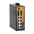 WEIDMULLER - Switch rete managed Gigabit Ethernet, 8x RJ45, 4x 100/1000BaseSFP Slot, -40 °C...75 °C, IP30 IE-SW-AL12M-8GT-4GESFP.