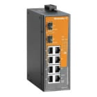 WEIDMULLER - Interruttore PoE unmanaged Gigabit Ethernet 8x RJ45 10/100/1000 BaseT(X) PoE+ 2x 100/1000BaseSFP Slot IP30 -40 °C...75 °C IE-SW-EL10-8GTPOE-2GESFP