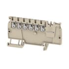 WEIDMULLER - Morsetto ripartitore di potenziale PUSH IN Beige scuro beige 1.5 mm² 17.5 A 500 V Numero di collegamenti 6 Numero di piani 1 V-0 Wemid AAP11 1.5 LI WT. 2683440000