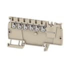 WEIDMULLER - Morsetto ripartitore di potenziale PUSH IN Beige scuro beige 1.5 mm² 17.5 A 500 V Numero di collegamenti 6 Numero di piani 1 V-0 Wemid AAP11 1.5 LI WT.