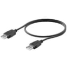 WEIDMULLER - Cavo USB con bloccaggio meccanico, USB A, PVC nero, Lunghezza 1m, codice IE-USB-A-A-1.0M-ML.