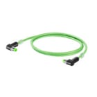 WEIDMULLER - Cavo PROFINET preconfezionato, Codificato D M8 - pin angolato IP67, Numero di poli: 4, Lunghezza: 1.5 m IE-C5DD4UG0015DCADCA-E.