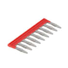 WEIDMULLER - collegamento trasversale HDC con connettori industriali, 9 poli, passo 7.35 mm, 16 A, colore rosso, codice MXCC9 4X.