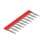 WEIDMULLER - collegamento trasversale HDC con connettori industriali, 10 poli, passo 7.35 mm, 16 A, colore rosso, codice MXCC10 4X.