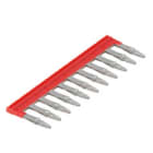 WEIDMULLER - collegamento trasversale HDC MXCC11 4X, connettori industriali, 11 poli, passo 7.35 mm, 16 A, rosso