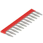 WEIDMULLER - Collegamento trasversale HDC MXCC12 4X, connettori industriali, 12 poli, passo 7.35 mm, 16 A, rosso.