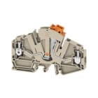 WEIDMULLER - Morsetto sezionatore di prova, collegamento a vite, beige scuro, 6 mm², 30 A, 500 V, numero di collegamenti: 2, numero di piani: 1, TS 35, TS 32, V-0, WTTB 6.