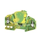 WEIDMULLER - Morsetto PE a vite, verde/giallo, 6 mm², 500 V, 2 collegamenti, TS 35, V-0, Wemid, WTTB 6 PE.