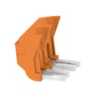 WEIDMULLER - Morsetto innestato arancione 30A, 2 poli, passo 8.10mm, isolato, larghezza 16mm SCCB TTB 6/2.